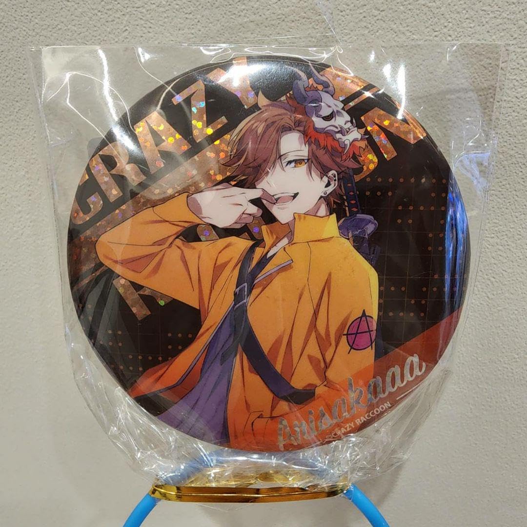Amazon.co.jp: Crazy Raccoon CR ホログラム缶バッジ ありさか 等身